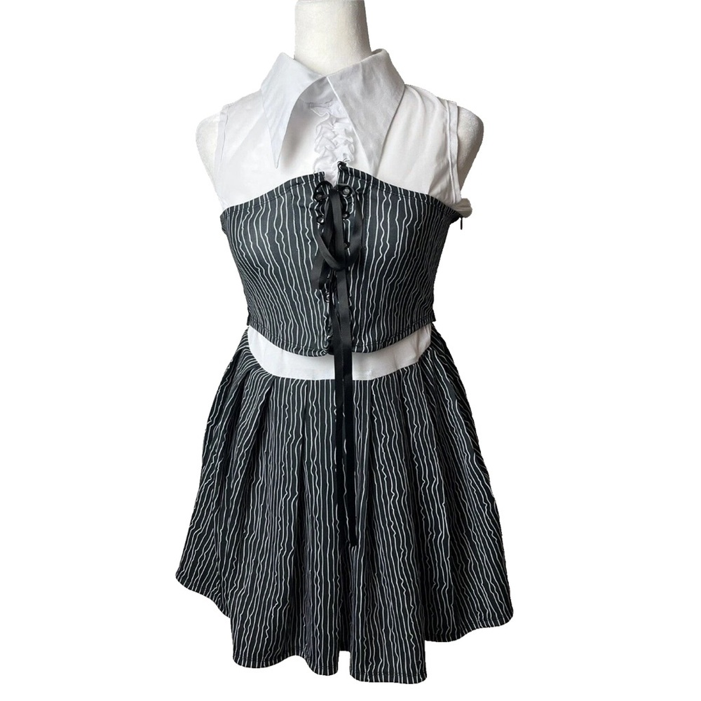Dolls Kill Trickz n' Treatz Halloween Costume Dress Size Small Corset Black